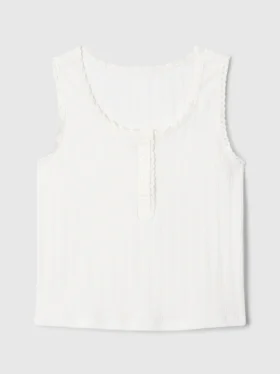 Gap × DôEn Kinder-Pointelle-Tanktop