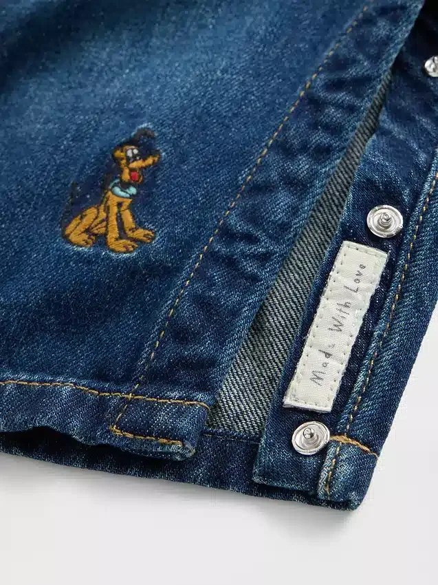 GAP × Disney Baby Jeans-Latzhose