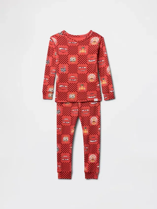 GAP × Disney Baby & Kleinkind „Cars“ Pyjama-Set aus gebürsteter Bio-Baumwolle
