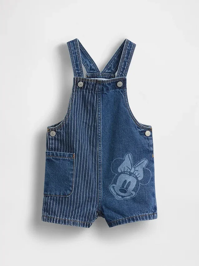 GAP × Disney Baby & Kleinkind-Jeans-Latzhose