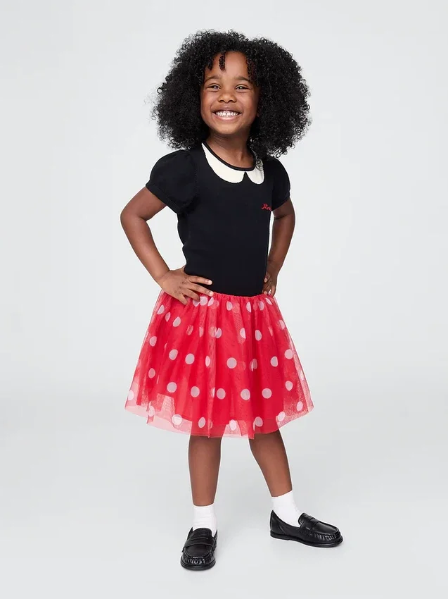 Gap × Disney Baby & Kleinkind Minnie-Maus-Tüllkleid