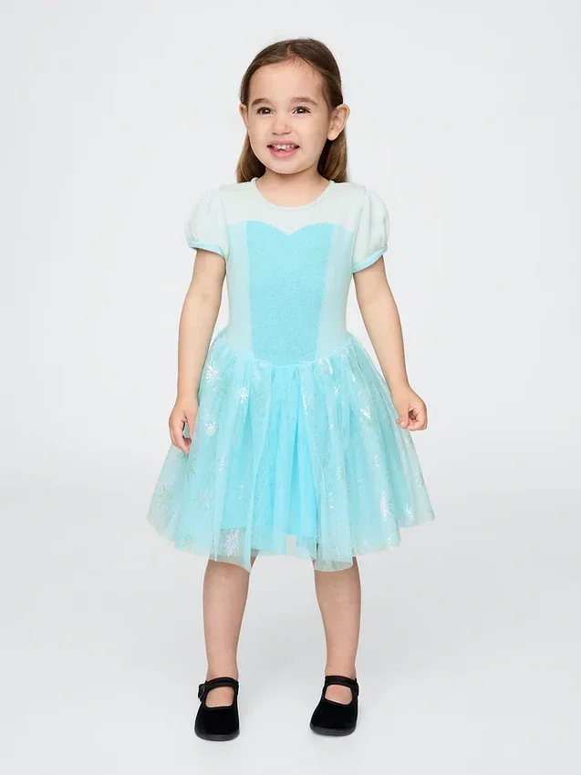 Gap × Disney Baby & Kleinkind Prinzessin Elsa Tüllkleid