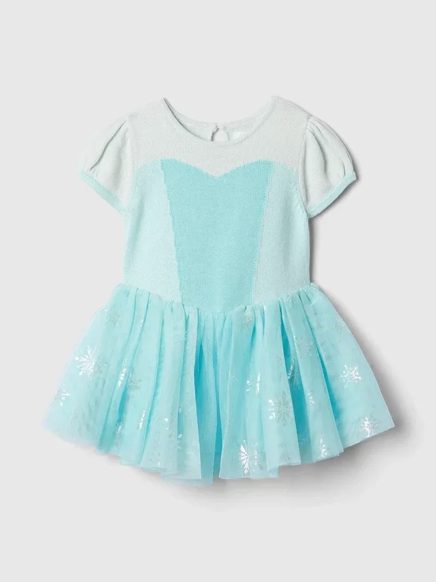 Gap × Disney Baby & Kleinkind Prinzessin Elsa Tüllkleid