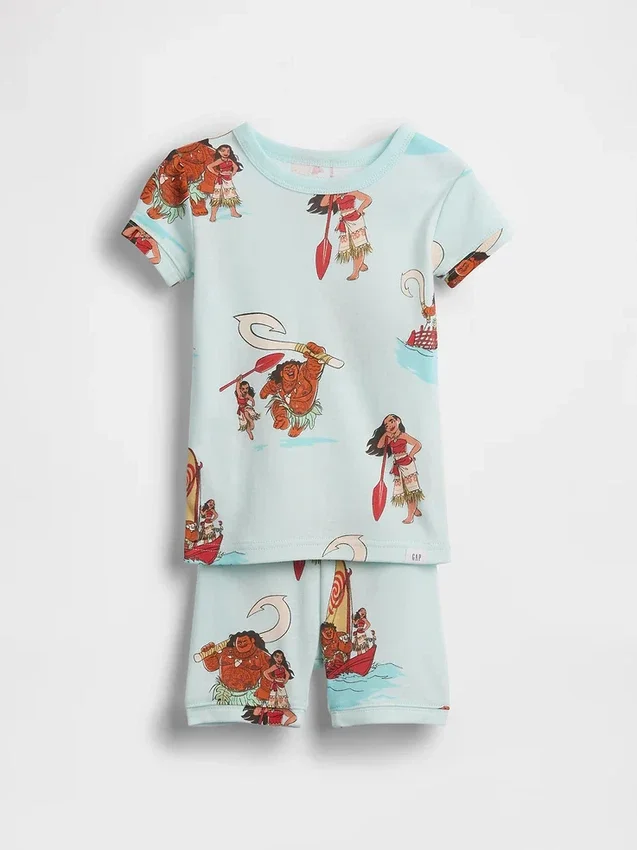 Gap × Disney Baby & Kleinkind Pyjama-Set aus gebürsteter Bio-Baumwolle (Shorts)