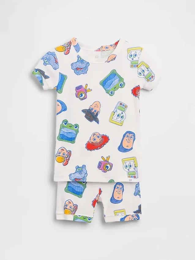 Gap × Disney Baby & Kleinkind Pyjama-Set aus gebürsteter Bio-Baumwolle (Shorts)
