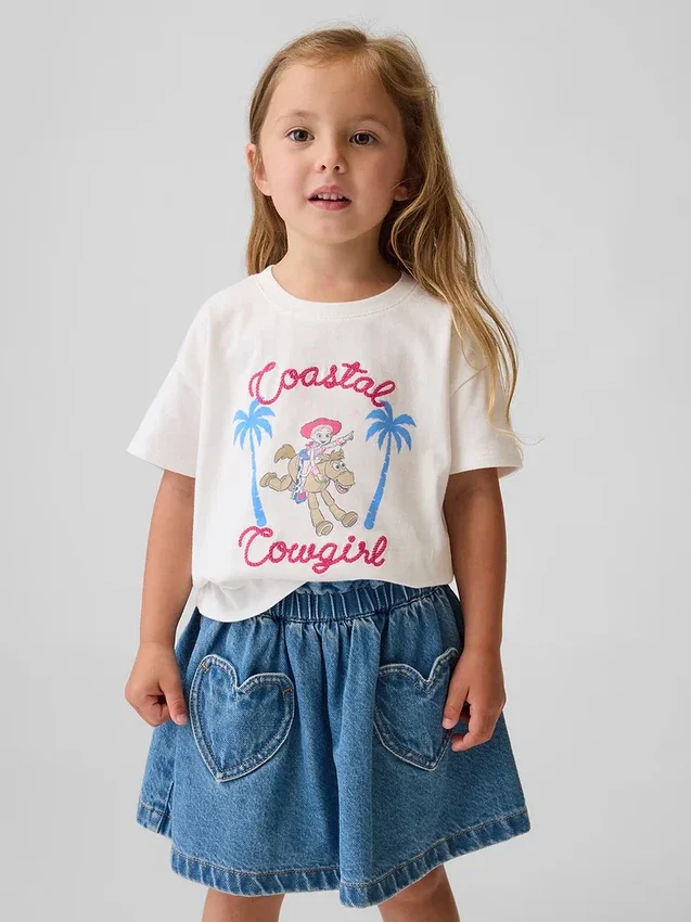 Gap × Disney Baby & Kleinkind-T-Shirt mit Aufdruck