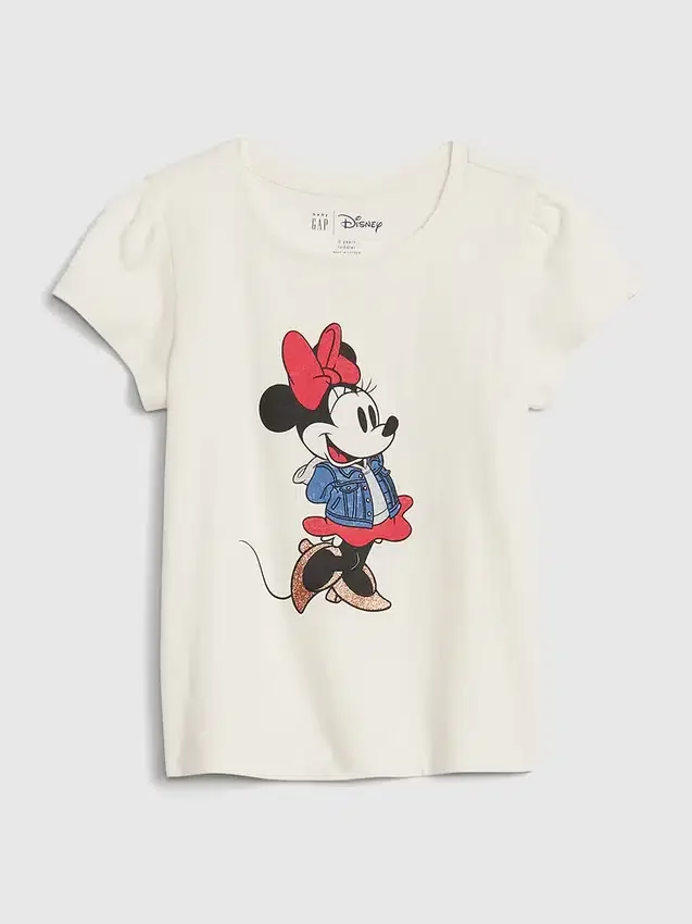 Gap × Disney Baby- & Kleinkind-T-Shirt mit Minnie-Mouse-Motiv