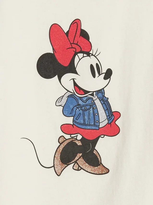 Gap × Disney Baby- & Kleinkind-T-Shirt mit Minnie-Mouse-Motiv