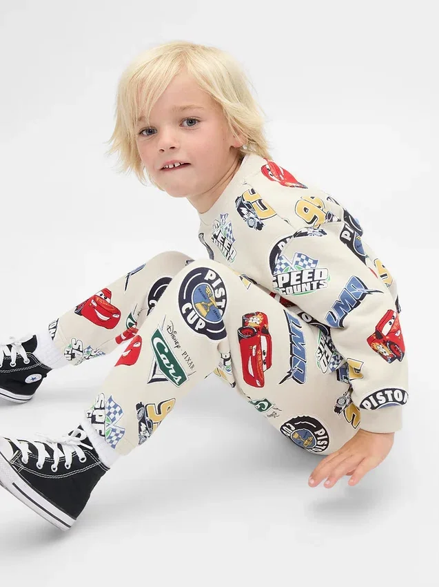 GAP × Disney Baby & Kleinkind Vintagesoft Cars Sweatshirt-Set