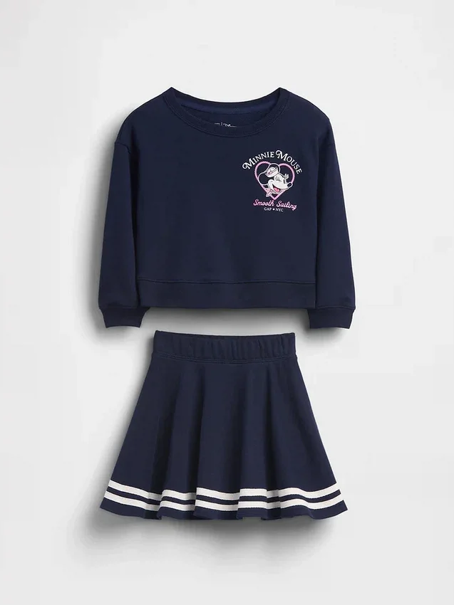 Gap × Disney Baby & Kleinkind Vintagesoft-Frottee-Skort-Set