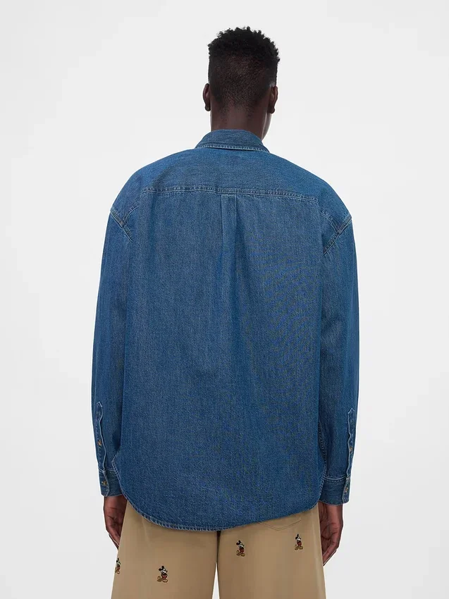 Gap × Disney Denim-Westernhemd