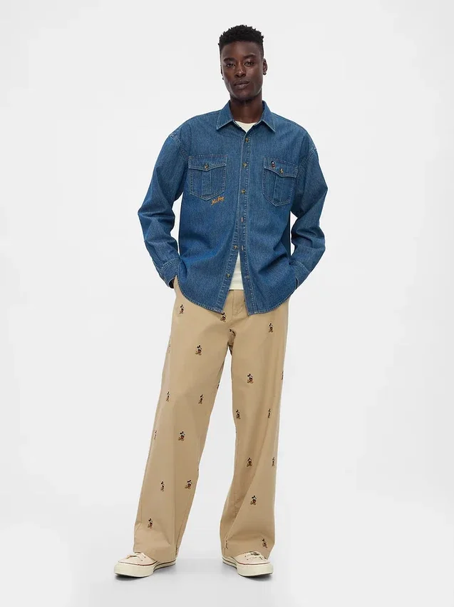 Gap × Disney Denim-Westernhemd