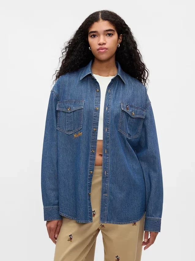 Gap × Disney Denim-Westernhemd