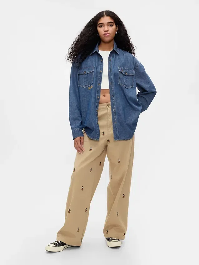 Gap × Disney Denim-Westernhemd
