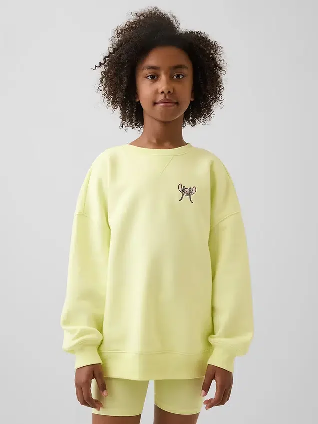 GAP × Disney Kinder-Sweatshirt „Vintagesoft“ in Oversize-Passform