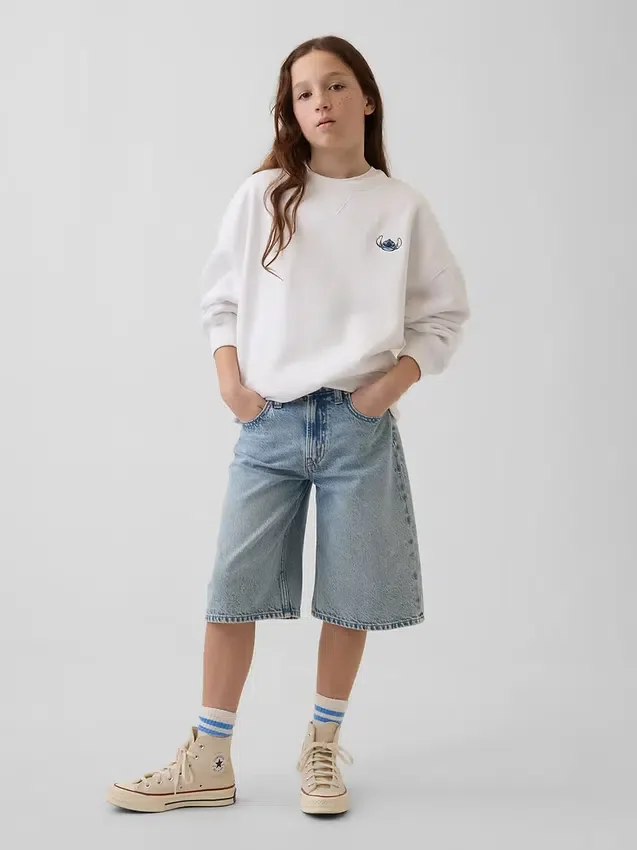 GAP × Disney Kinder-Sweatshirt „Vintagesoft“ in Oversize-Passform
