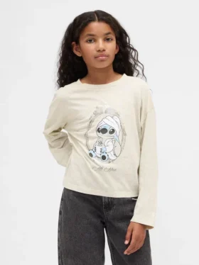 Gap × Disney Kinder-T-Shirt mit Grafikprint in Oversize-Passform