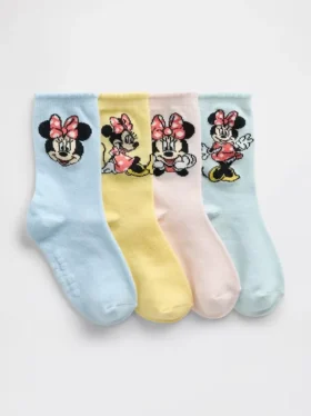 GAP × Disney Kleinkind-Socken mit Minnie-Mouse-Motiv (4er-Pack)