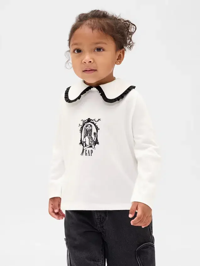 GAP × Disney „Tim Burtons The Nightmare Before Christmas“ Baby & Kleinkind-Matrosen-Oberteil