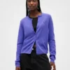 GAP × Disney „Tim Burtons The Nightmare Before Christmas“ CashSoft-Strickjacke mit Totenkopfmotiv