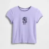 Gap × Disney „Tim Burtons The Nightmare Before Christmas“ Kinder-T-Shirt mit Grafik in geschrumpfter Passform