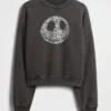 GAP × Disney „Tim Burtons The Nightmare Before Christmas“ – Schweres Sweatshirt mit Totenkopf-Motiv