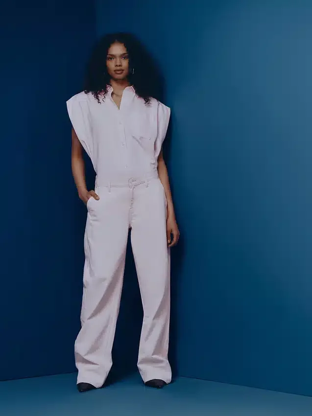 Gap × Hfr Baggy-Jeans im Barrel-Schnitt mit niedriger Leibhöhe in Rosa aus der Kollektion von Nicole Benefield