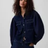 Gap × Hfr Denim-Hemd mit Ballonärmeln von Latoucha