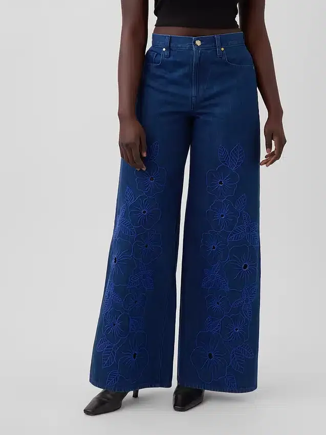 GAP × Hfr Low Slung Floral Extra Baggy Jeans von Atelier Ndigo