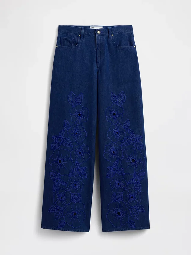 GAP × Hfr Low Slung Floral Extra Baggy Jeans von Atelier Ndigo