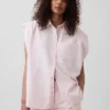 Gap × Hfr Ultrasoft-Denim-Hemd mit breiten Schultern aus der Kollektion von Nicole Benefield