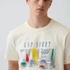 Gap Sport Schweres T-Shirt mit Grafikprint