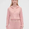 GAP × Summer Fridays CashSoft-Waffelpiqué-Hoodie in verkürzter Passform