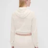 GAP × Summer Fridays CashSoft-Waffelpiqué-Hoodie in verkürzter Passform