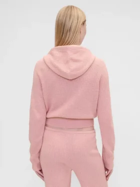GAP × Summer Fridays CashSoft-Waffelpiqué-Hoodie in verkürzter Passform