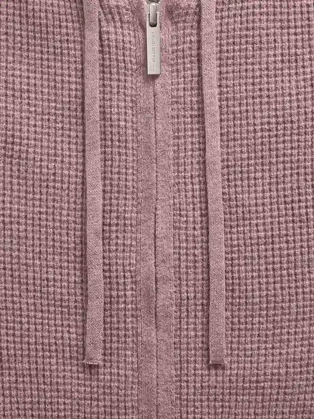GAP × Summer Fridays CashSoft-Waffelpiqué-Hoodie in verkürzter Passform
