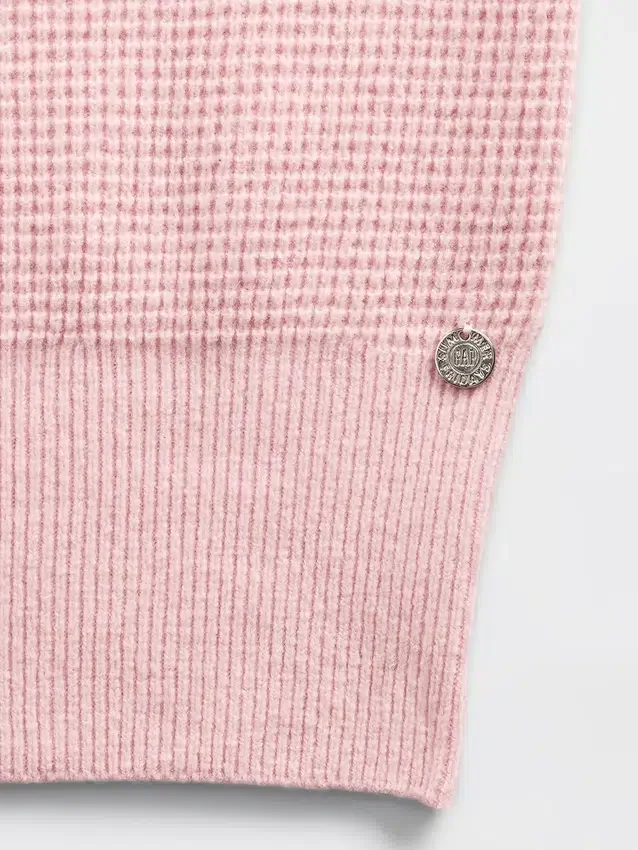GAP × Summer Fridays CashSoft-Waffelpiqué-Hoodie in verkürzter Passform