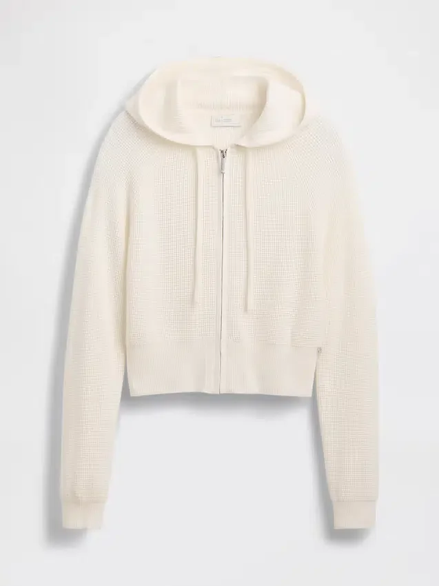 GAP × Summer Fridays CashSoft-Waffelpiqué-Hoodie in verkürzter Passform