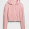 GAP × Summer Fridays CashSoft-Waffelpiqué-Hoodie in verkürzter Passform