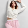 GAP × Summer Fridays CashSoft-Waffelpiqué-Hoodie in verkürzter Passform