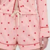 GAP × Summer Fridays Flanell-Pyjama-Shorts mit Herzchen