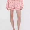 GAP × Summer Fridays Flanell-Pyjama-Shorts mit Herzchen