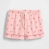 GAP × Summer Fridays Flanell-Pyjama-Shorts mit Herzchen