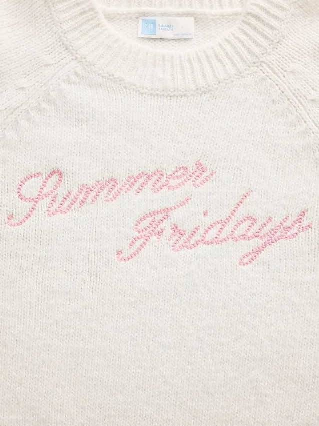 Gap × Summer Fridays Oversized-Pullover mit Logo