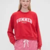 Gap × Summer Fridays Oversized-Raglan-Sweatshirt mit Gap Logo