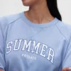 Gap × Summer Fridays Oversized-Raglan-Sweatshirt mit Gap Logo