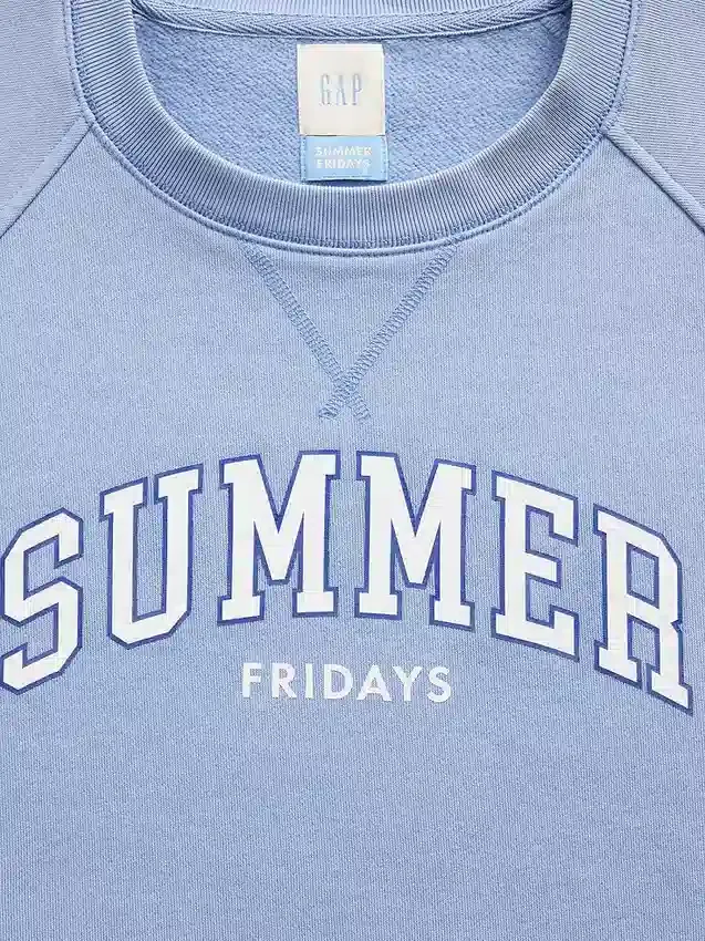 Gap × Summer Fridays Oversized-Raglan-Sweatshirt mit Gap Logo