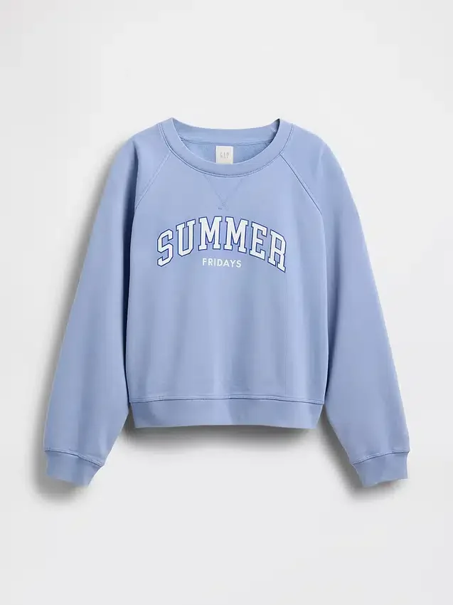 Gap × Summer Fridays Oversized-Raglan-Sweatshirt mit Gap Logo
