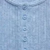 Gap × Summer Fridays Pointelle-Henley-Pyjama-Oberteil