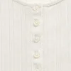 Gap × Summer Fridays Pointelle-Henley-Pyjama-Oberteil